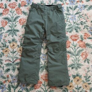 Quiksilver Kids Olive Green Snow Pants